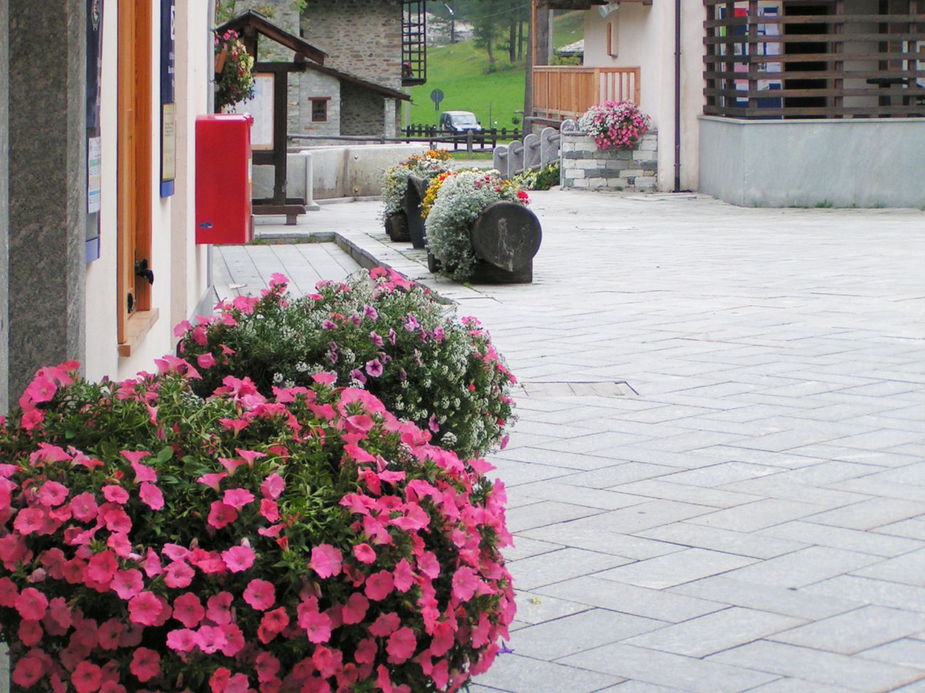 Arredo urbano floreale - Gressoney La TrinitÃ©