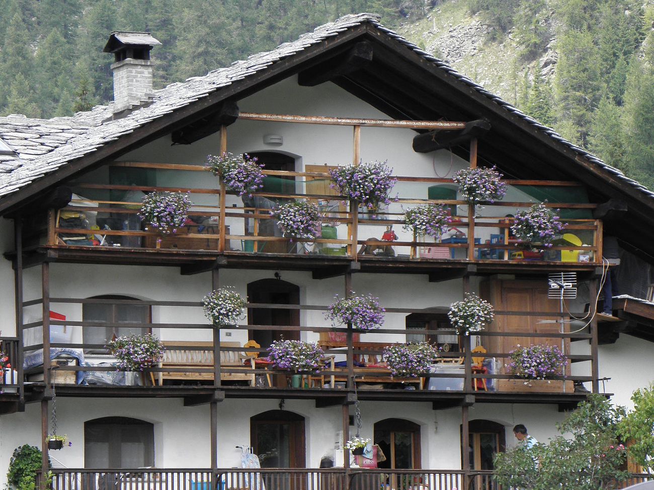 Balconi fioriti - Gressoney La TrinitÃ©
