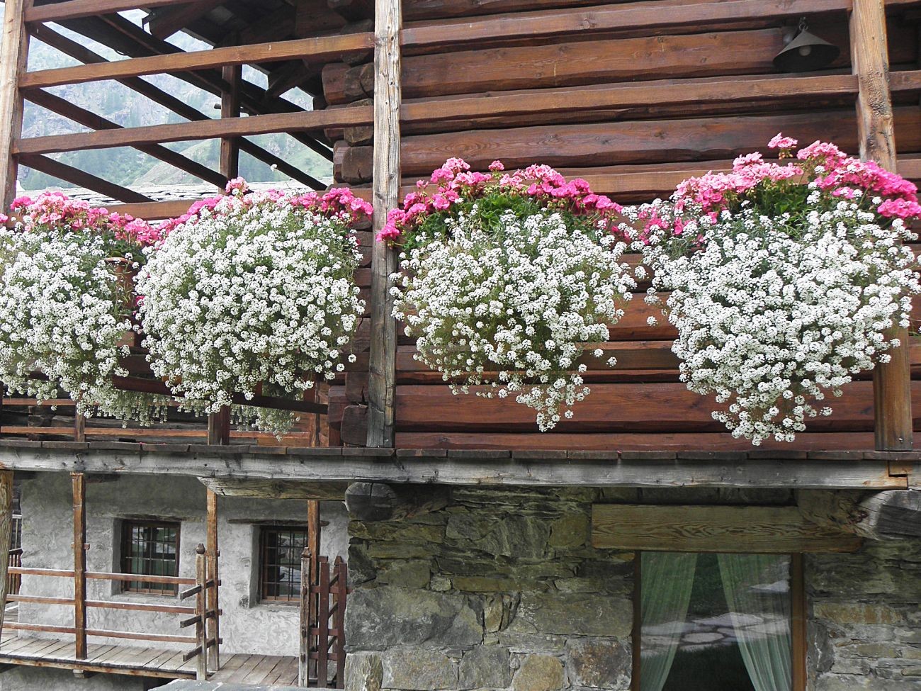 Balconi fioriti - Gressoney La TrinitÃ©