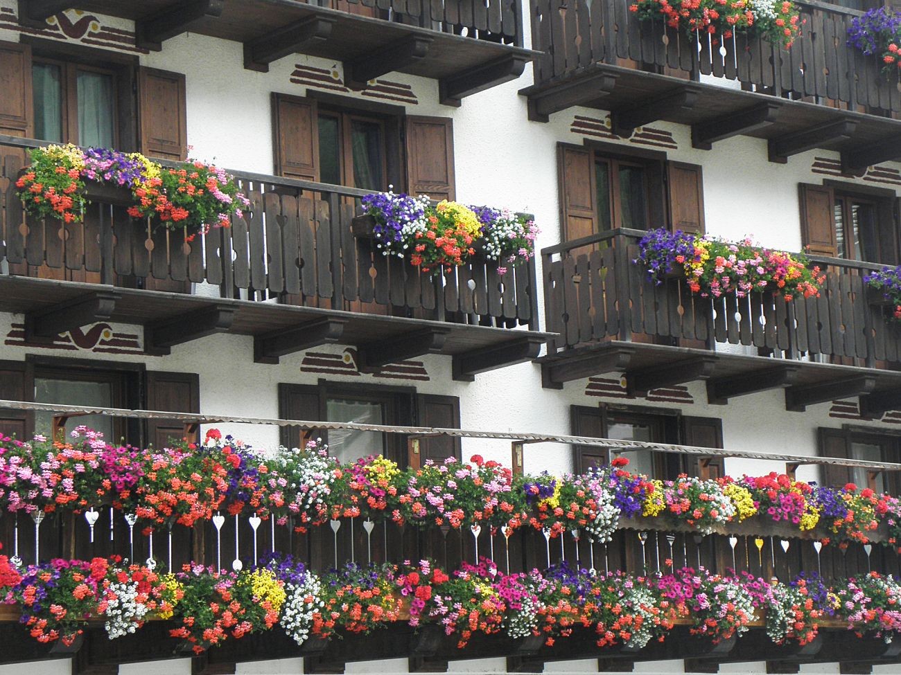 Balconi fioriti - Gressoney La TrinitÃ©