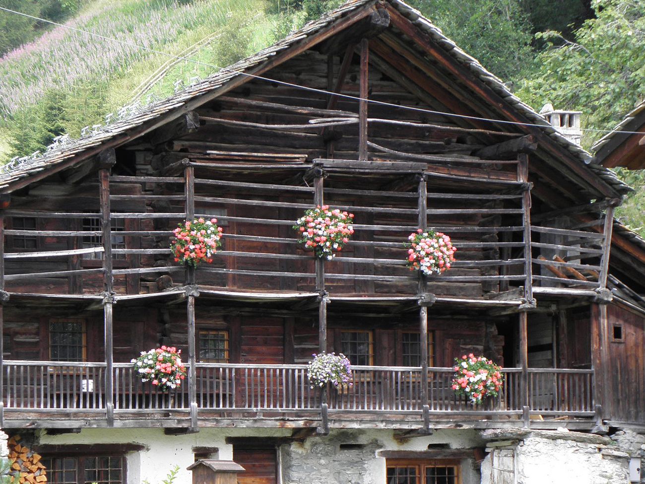 Balconi fioriti - Gressoney La TrinitÃ©
